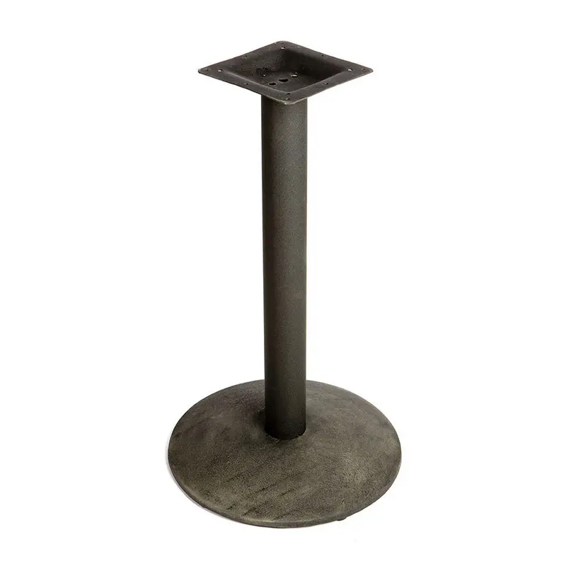 Black Stamped Steel Table Base – Oak Street B22Disc-Std, 22" X 22" X 28.75" 1