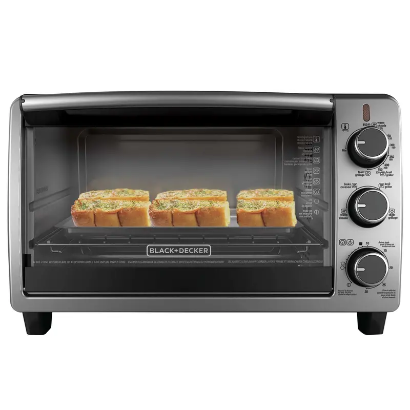 Black+Decker Black Convection Toaster Oven – 6-Slice Or 9" Pizza Capacity 1