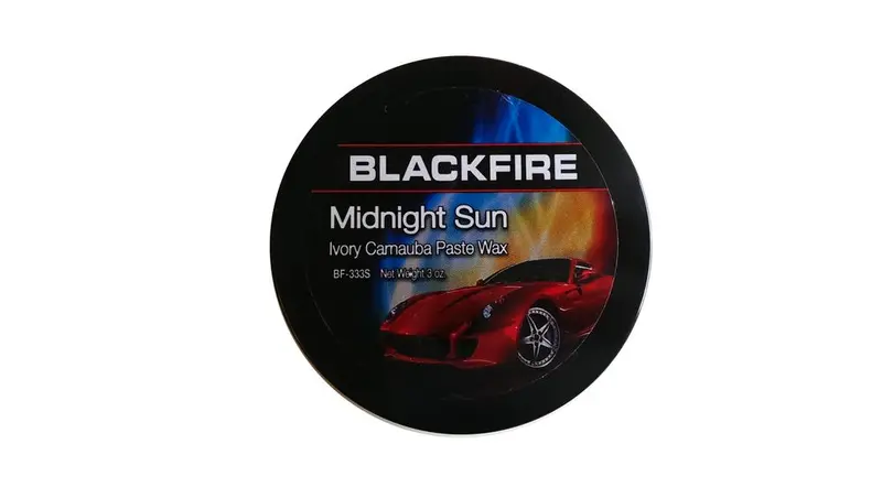 Blackfire Midnight Sun Ivory Carnauba Paste Wax – Hand-Applied Shine, 3Oz 1
