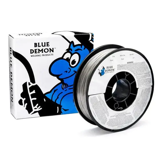 Blue Demon 308Lfc-O Stainless Steel Flux-Cored Welding Wire – 0.035", 10 Lb Spool 1