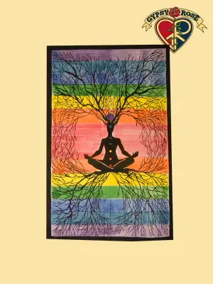 Bohemian Wall Tapestry Featuring Groovy Art Designs 1