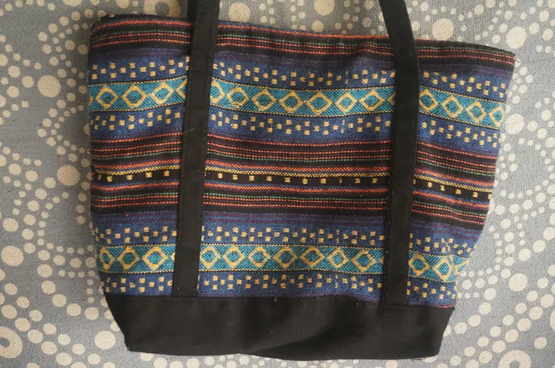 Bold Groovy Blue Crossbody Handbag 1
