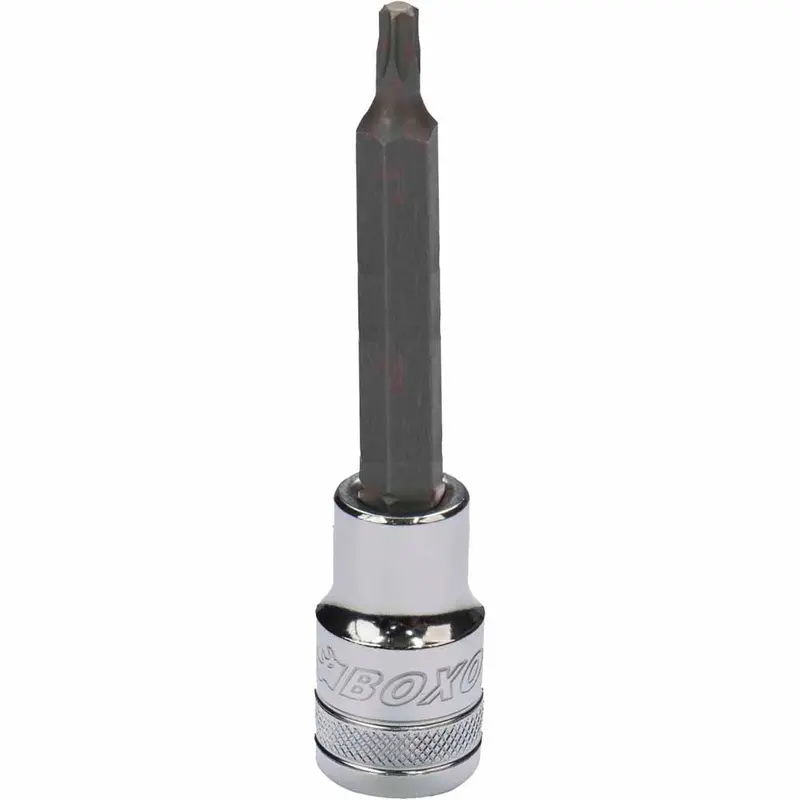 Boxo 1/2" Extended-Length Torx Bit Sockets: T20–T100 1