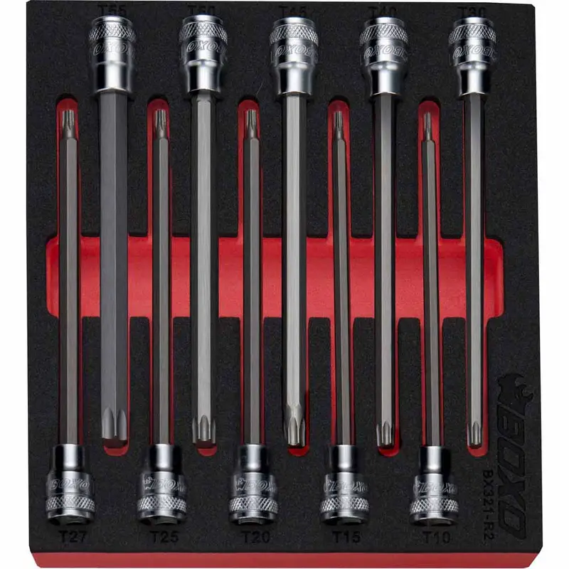Boxo 10-Piece 3/8" Long-Reach Torx Socket Set 1