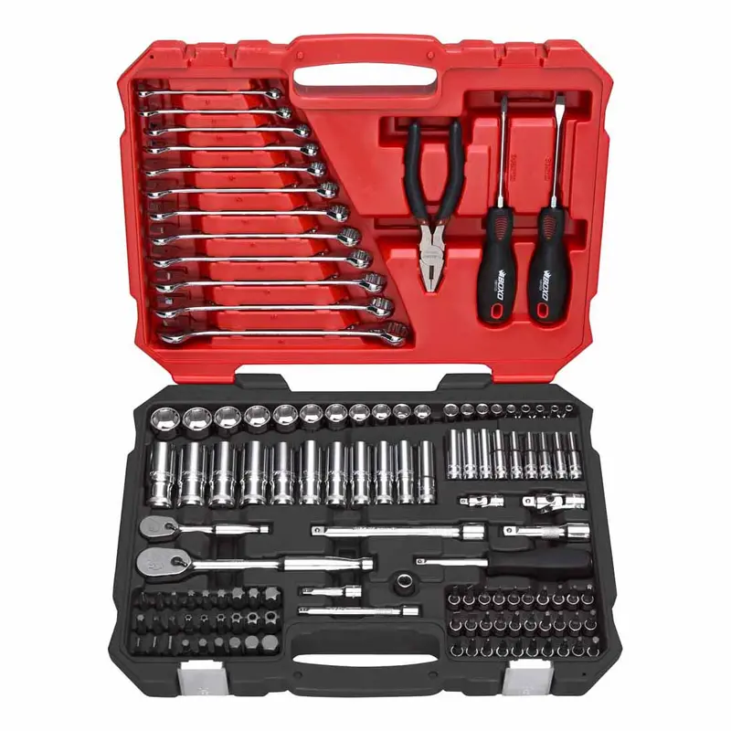 Boxo 122-Piece Master Tool Kit – 1/4" & 3/8" Drive Systems 1