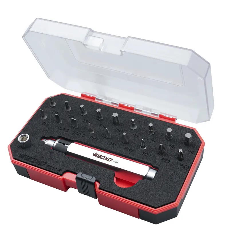 Boxo 20-Piece 1/4" Cordless Impact Driver & Bit Collection 1