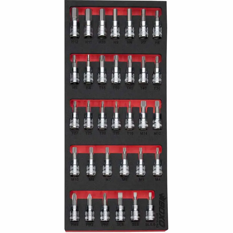 Boxo 33-Piece 3/8-Inch Master Bit Socket Collection 1