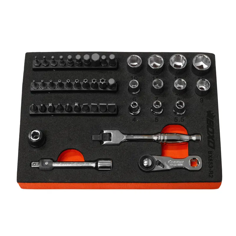Boxo 45-Piece 1/4" 6-Point Socket Set 1