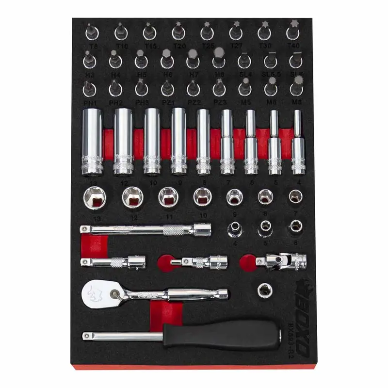 Boxo 52-Piece 1/4" Drive Socket And Bit Collection 1