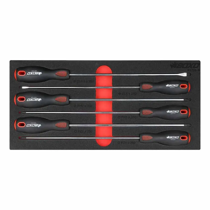Boxo 6-Piece 250Mm Precision Screwdriver Set In Eva Foam Case 1