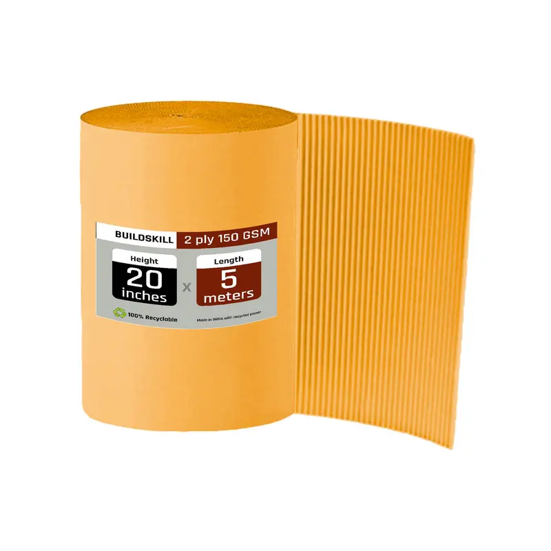 Buildskill 2-Ply Kraft Paper Roll – 150 Gsm × 100 Gsm, 150 Mm Width 1