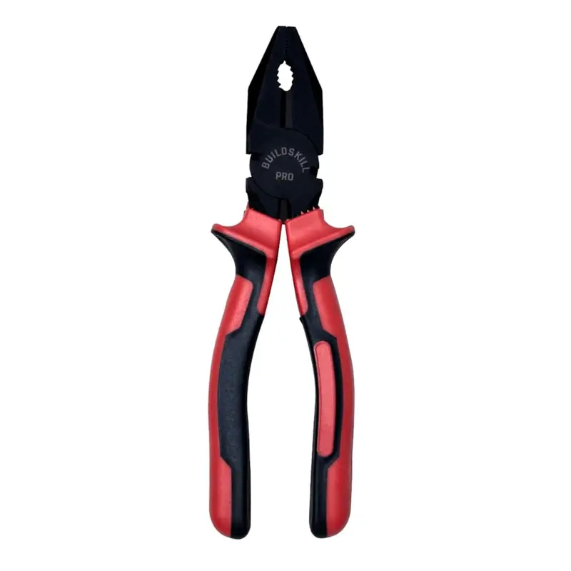 Buildskill 8-Inch Combination Plier – Wire Cutter, Bender & Stripper With Hardened Anti-Rust Black Phosphate Jaws 1