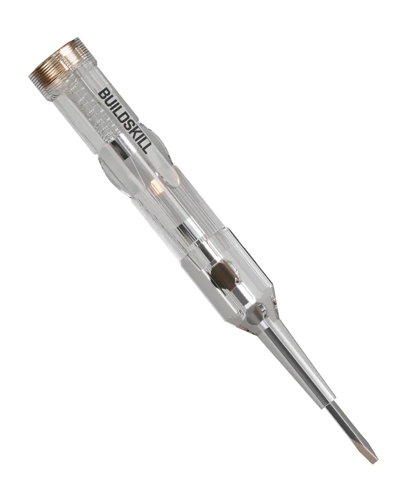Buildskill Transparent Insulated Line Tester – Voltage Detection Tool For Safe Electrical Work 1