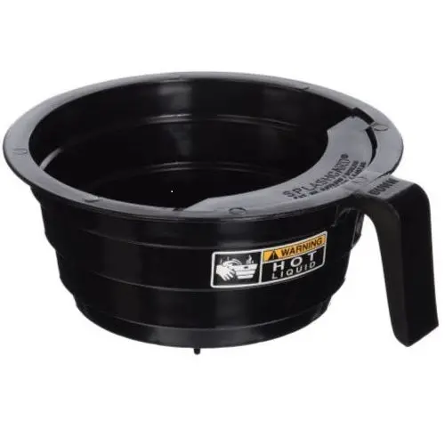 Bunn 20583.0003 Splashgard Black Plastic Brew Funnel With Coffee Filter Decal 1