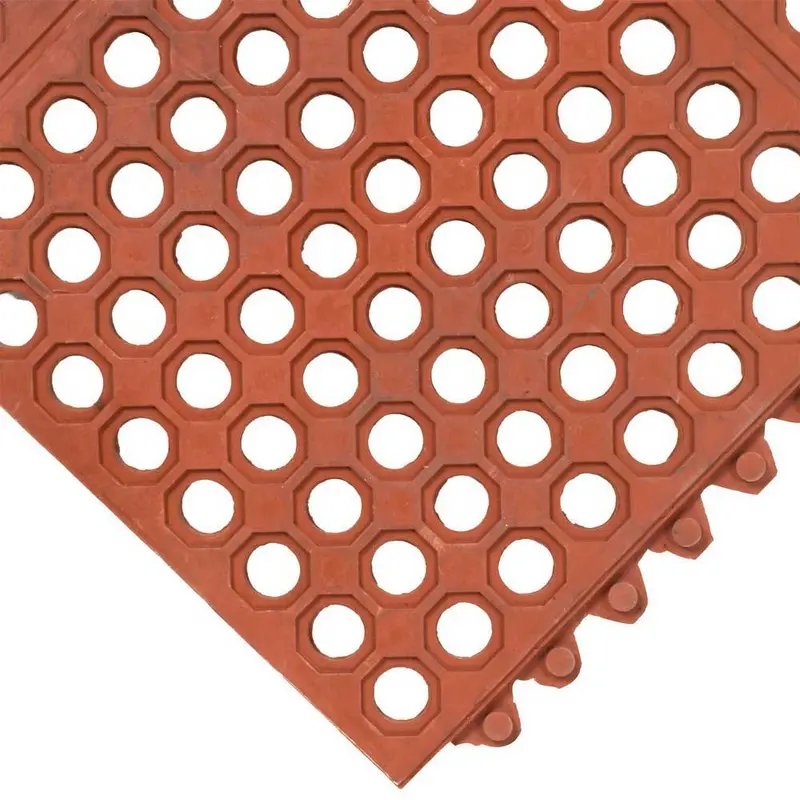 Cactus 2523 Vip Prima Red Grease-Resistant Floor Mat – 36" × 36" × 0.5" 1
