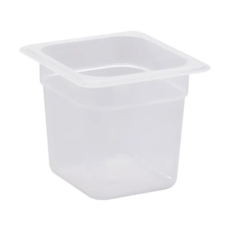 Cambro 1/6-Size Deep Food Pan – 6" Translucent Storage Container 1