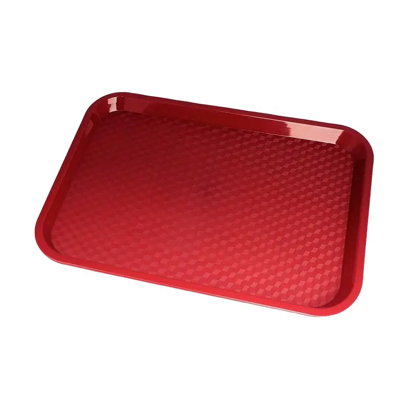 Cambro 16" X 12" Cranberry-Colored Fast Food Serving Tray (1216Ff416) 1
