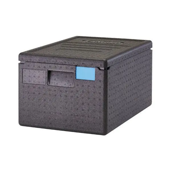Cambro Cam Gobox Top-Loading Insulated Food Transport Bin – 18-Quart, Black 1