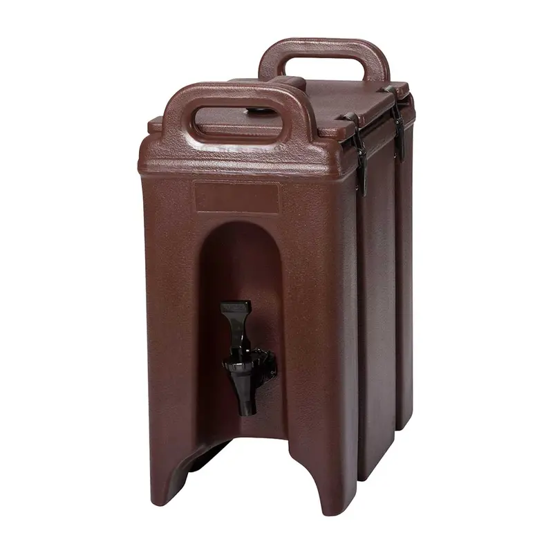 Cambro Camtainer Beverage Dispenser – Dark Brown, 2.5-Gallon Insulated Capacity 1