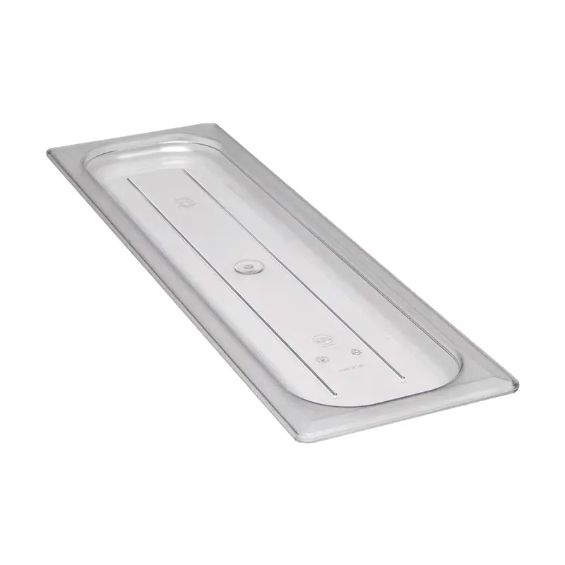 Cambro Camwear Clear Flat Lid For 1/2-Size Long Food Pans – 13.5" X 20.5" Fit 1