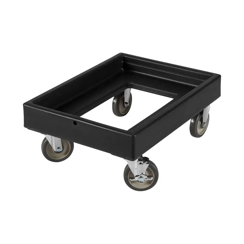 Cambro Cd300110 Heavy-Duty Catering Dolly – Black, 300 Lb Capacity With Locking Casters 1