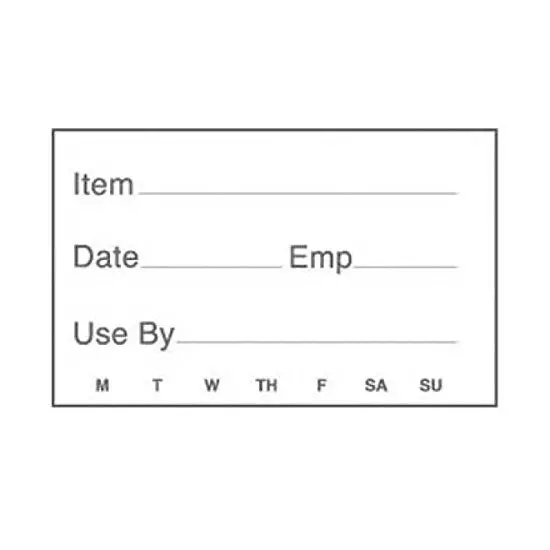 Cambro Dissolvable Label Roll – 250-Count Box For Temporary Identification 1
