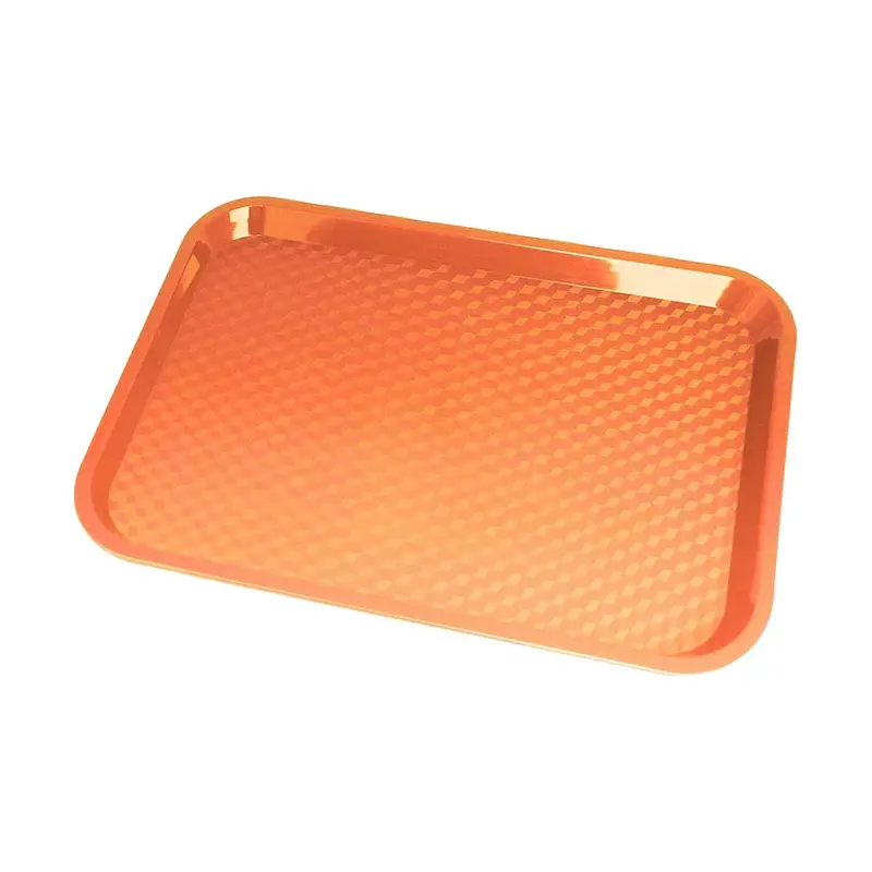 Cambro Fast Food Tray – Vibrant Orange, 16" X 12" 1