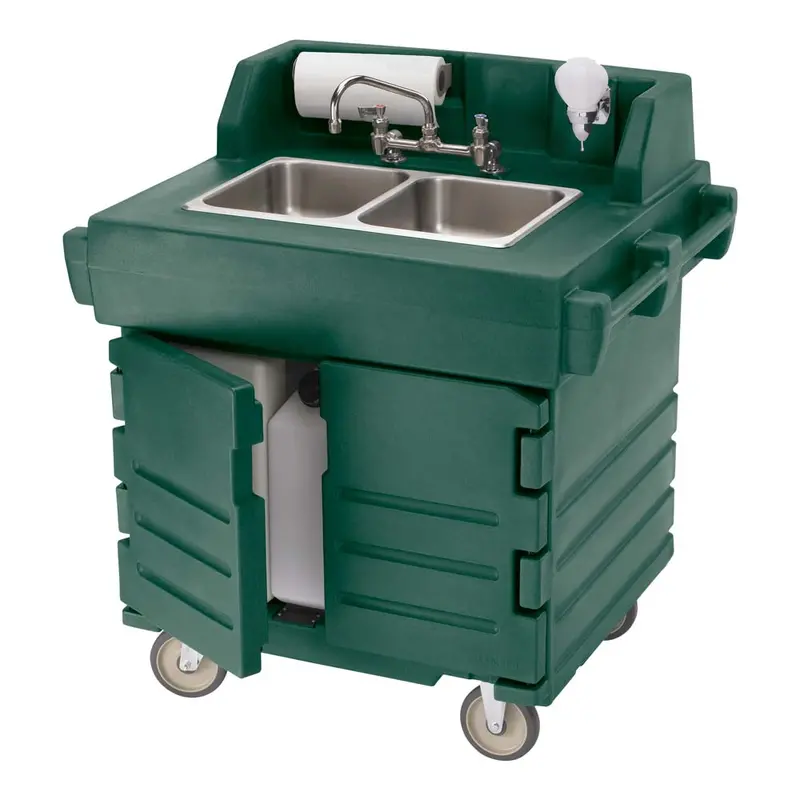 Cambro Ksc402519 Camkiosk Portable Hand Sink Cart – Forest Green Finish 1