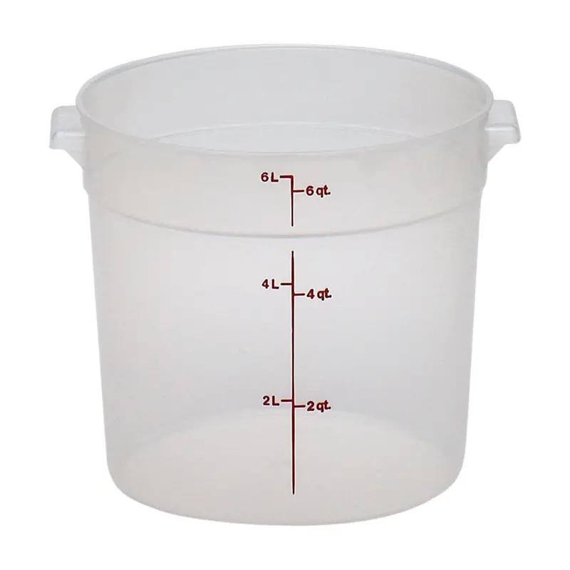Cambro Rfs6Pp190 Translucent 6-Quart Round Storage Container 1