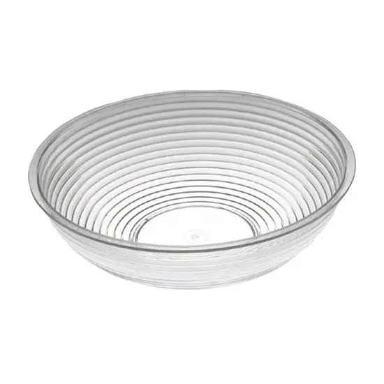 Cambro Rsb10Cw135 10-Inch Clear Round Ribbed Bowl — Camwear® Construction, Case Of 12 1
