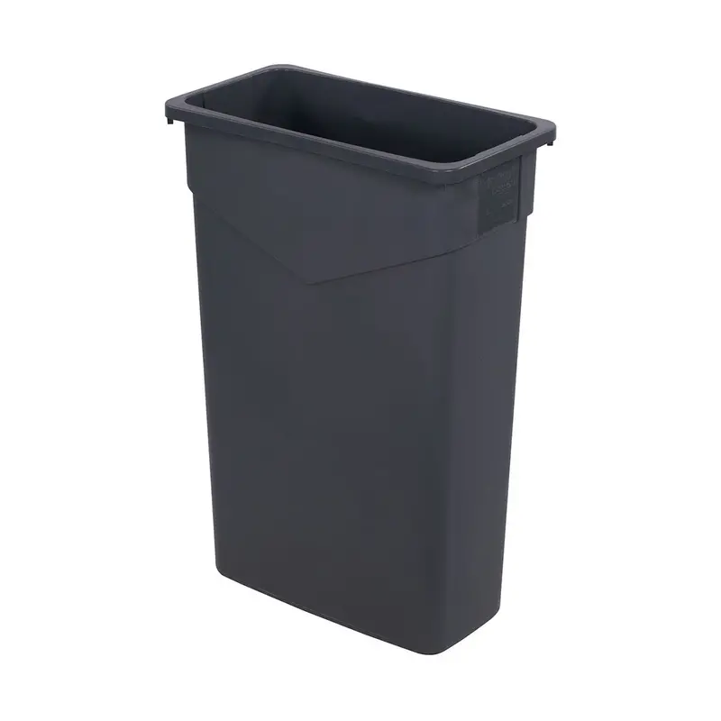 Carlisle 34202323 Trimline Waste Container – 23-Gallon Gray Trash Can, Slim Profile 1