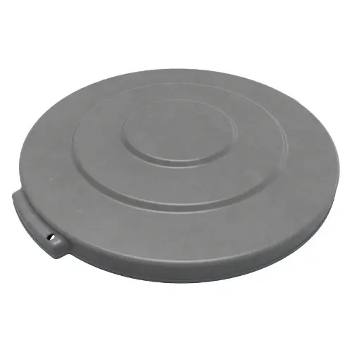 Carlisle Bronco Gray Waste Can Lid – Fits 44-Gallon Round Trash Receptacles 1