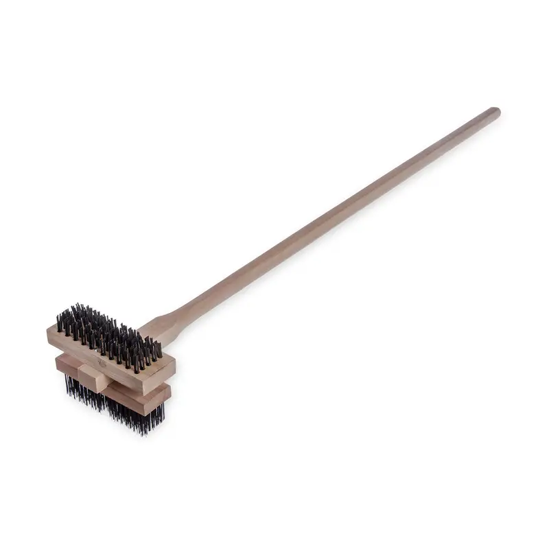 Carlisle Double Broiler King Brush – Stainless Steel Bristles With Comfort Handle (4029400) 1