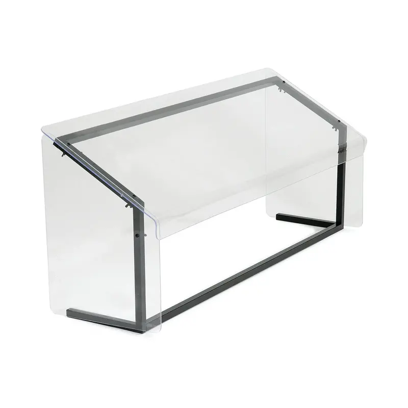 Carlisle Single-Sided Clear Sneeze Guard – 48" Wide Protective Barrier 1