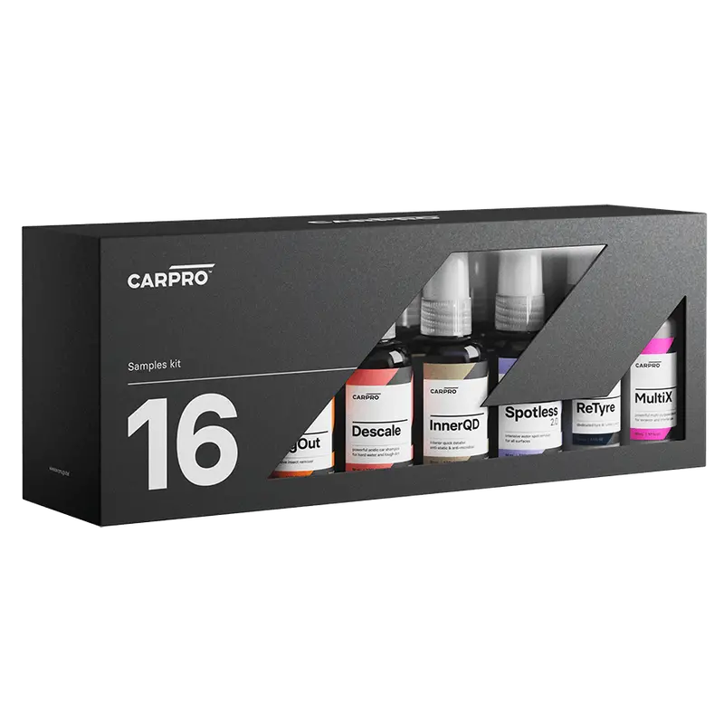 Carpro The 16 Sampler Kit – Cube Box Featuring Mini Detailing Essentials 1