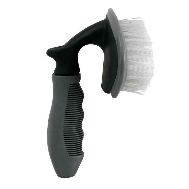 Carrand Contour Tire Brush – Ergonomic Handle + Flexible Bristles 1