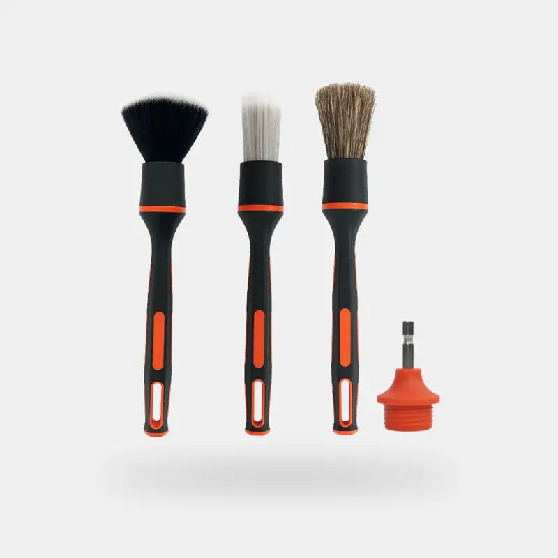 Carscope Deluxe Detailing Brush Set – Multi-Size Soft-Bristle Brushes For Interior & Exterior Detailing 1