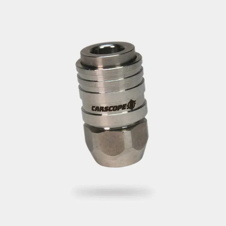 Carscope Push-Lock 1/4" Stainless Steel Female Coupler – 304 Grade 1