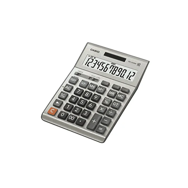 Casio Dm-1200Bm Business Calculator – Grey Desktop Printing Unit 1