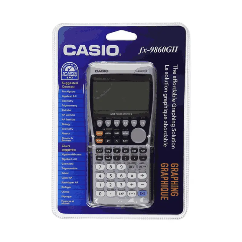 Casio Fx-9860Gii Black Graphing Calculator With Advanced Functions 1