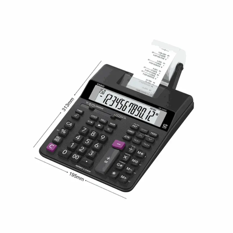 Casio Hr-150Rc Black Printing Calculator With Large Display 1