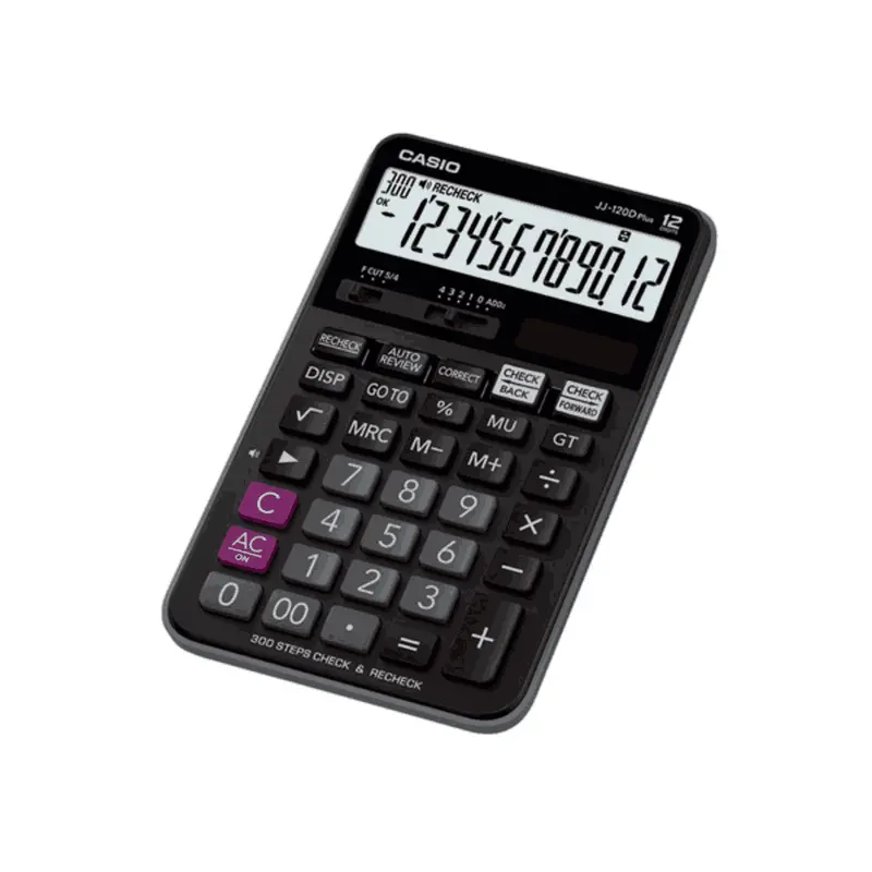 Casio Jj-120D Plus Black Desktop Calculator 1