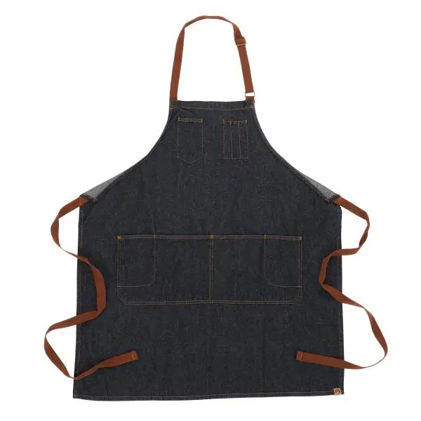 Chef Works Memphis Bib Apron – Indigo Blue, 34" X 30" (Model Ab035Ibl) 1