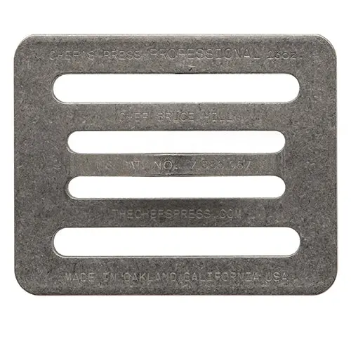Chef’S Press Stainless Steel Burger Press — 13-Ounce Capacity, Adjustable Thickness 1