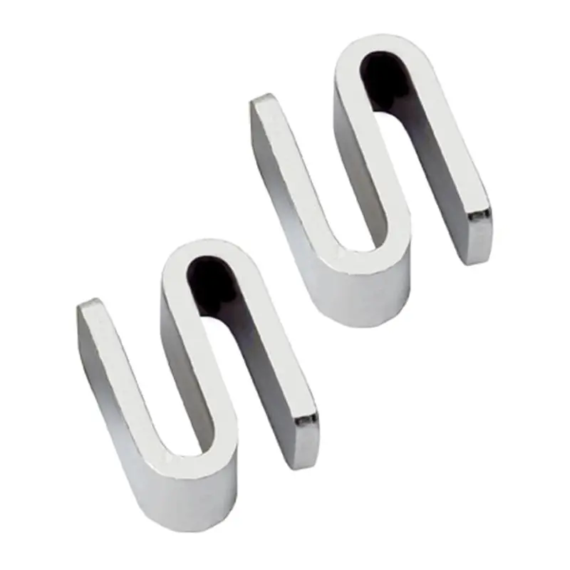 Chrome Shelf Connector Kit – Includes 2 Heavy-Duty Mounting Clips 1
