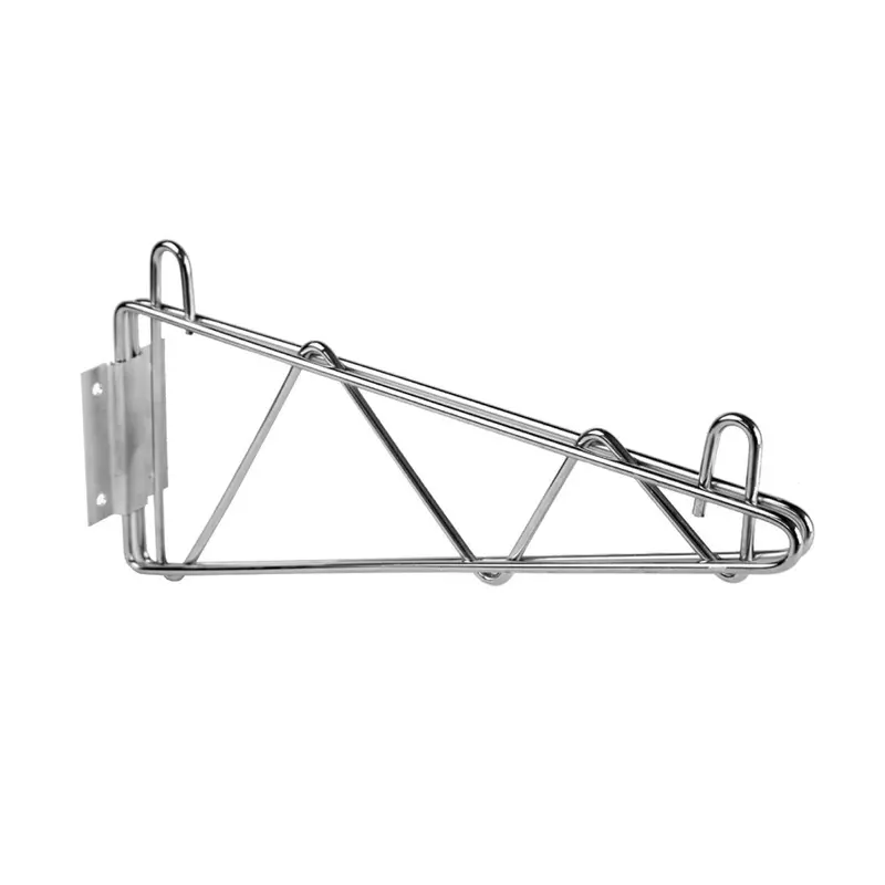 Chrome Single Wall-Mount Bracket – 14-Inch Durable Support Arm 1