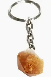 Citrine Gemstone Keychain – Energizing Crystal Accessory 1
