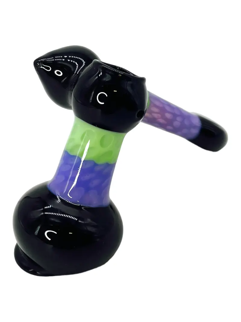 Classic Honeycomb Handpipe – Percolated Glass Smoking Pipe 1