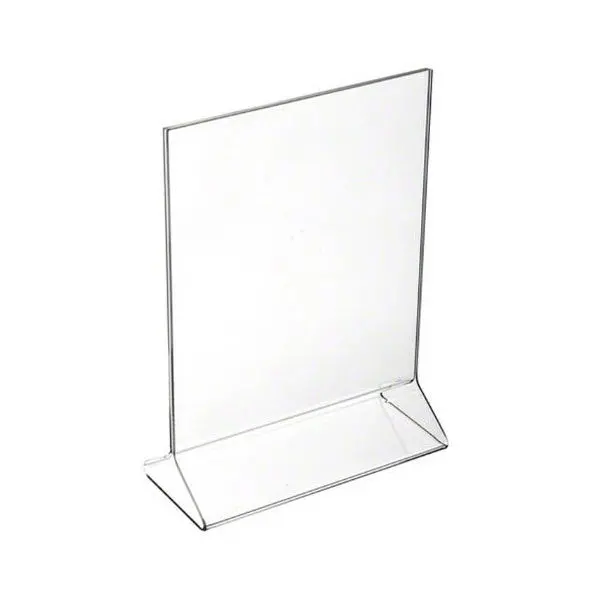 Clear Acrylic 5" X 7" Table Tent Card Holder 1