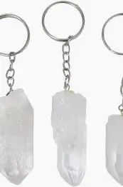 Clear Quartz Point Keychain – Amplifying Energy Charm 1